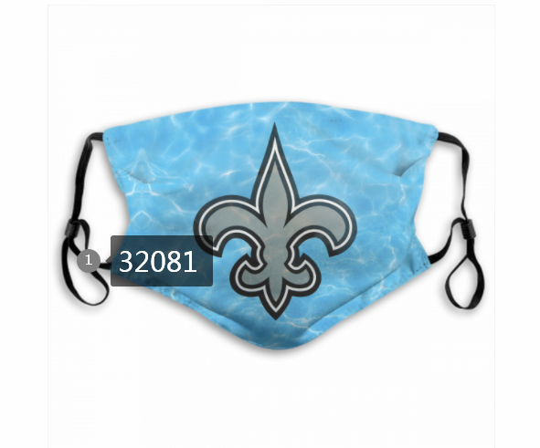 NFL 2020 New Orleans Saints #89 Dust mask with filter->nfl dust mask->Sports Accessory